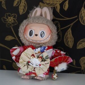 Labubu Clothes Dress, Belt and Fan (DOLL NOT INCLUDED)